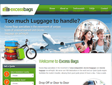 Tablet Screenshot of excess-bags.com